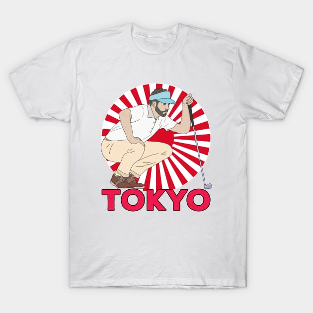 Tokyo Golf T-Shirt by DiegoCarvalho